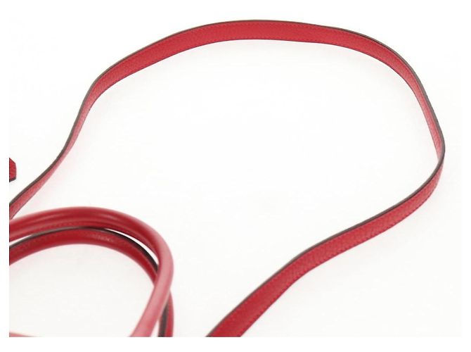 Hermès HERMES Bolide 31 Borsa a Mano Pelle Taurillon Rossa Argento Auth 142568SM Rosso - vista 16