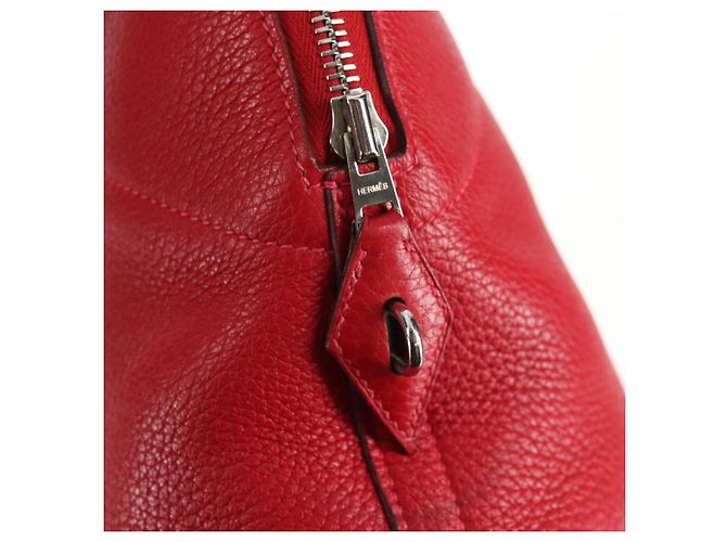 Hermès HERMES Bolide 31 Borsa a Mano Pelle Taurillon Rossa Argento Auth 142568SM Rosso - vista 22