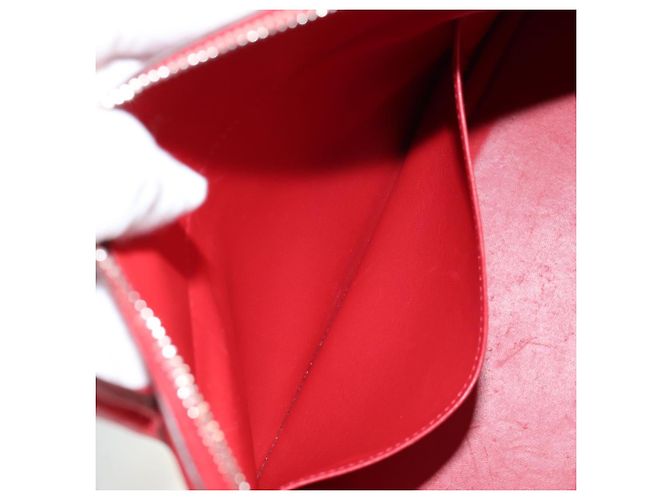 Hermès HERMES Bolide 31 Borsa a Mano Pelle Taurillon Rossa Argento Auth 142568SM Rosso - vista 26