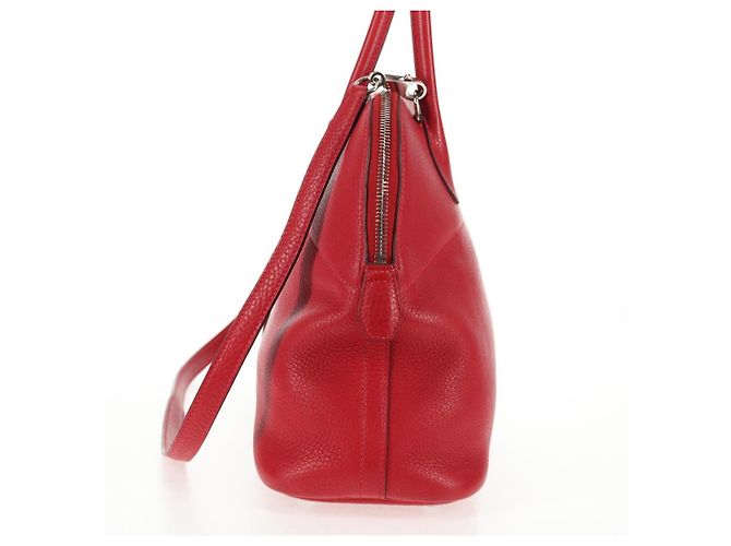Hermès HERMES Bolide 31 Borsa a Mano Pelle Taurillon Rossa Argento Auth 142568SM Rosso - vista 3