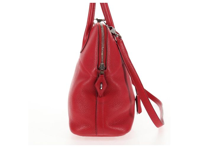 Hermès HERMES Bolide 31 Borsa a Mano Pelle Taurillon Rossa Argento Auth 142568SM Rosso - vista 4