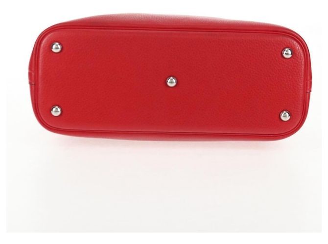 Hermès HERMES Bolide 31 Borsa a Mano Pelle Taurillon Rossa Argento Auth 142568SM Rosso - vista 5