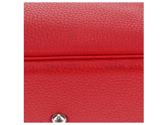 Hermès HERMES Bolide 31 Borsa a Mano Pelle Taurillon Rossa Argento Auth 142568SM Rosso - vista 6