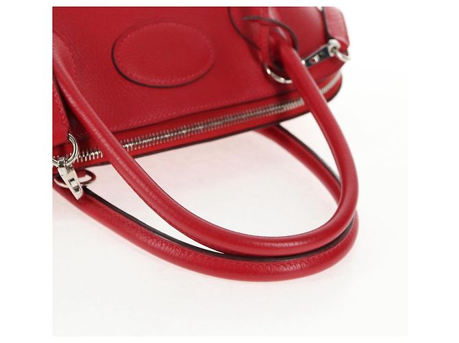 Hermès HERMES Bolide 31 Borsa a Mano Pelle Taurillon Rossa Argento Auth 142568SM Rosso - vista 7