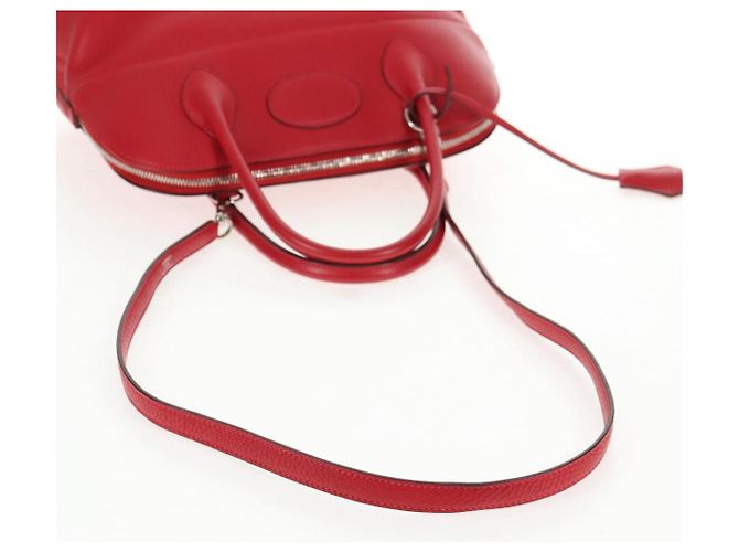 Hermès HERMES Bolide 31 Borsa a Mano Pelle Taurillon Rossa Argento Auth 142568SM Rosso - vista 8