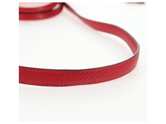 Hermès HERMES Bolide 31 Borsa a Mano Pelle Taurillon Rossa Argento Auth 142568SM Rosso - vista 9