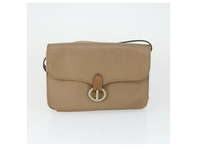 Borsa a mano Christian Dior in pelle 2 pezzi Bordeaux Beige Auth fm5166 - vista 11