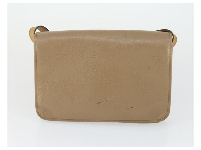 Borsa a mano Christian Dior in pelle 2 pezzi Bordeaux Beige Auth fm5166 - vista 12