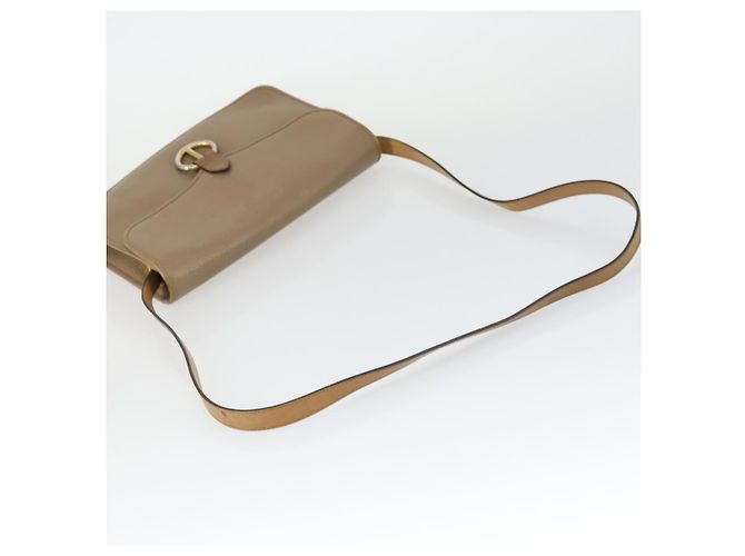 Borsa a mano Christian Dior in pelle 2 pezzi Bordeaux Beige Auth fm5166 - vista 14