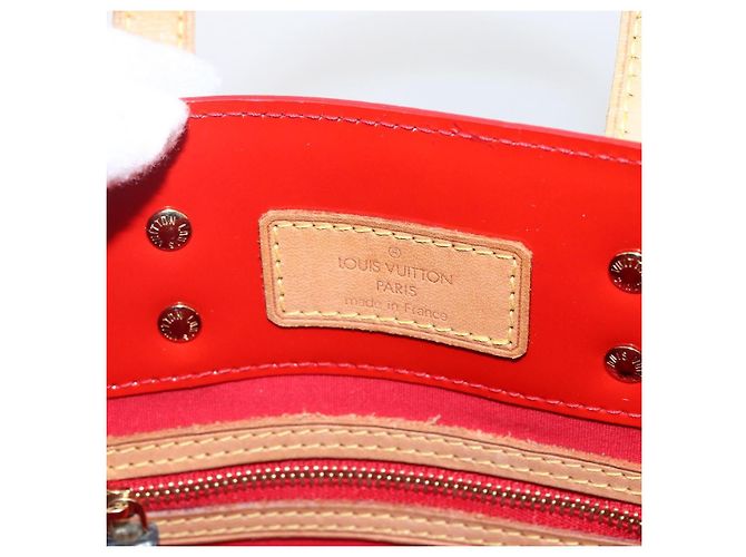 LOUIS VUITTON Bolso de Mano Monogram Vernis Reade PM Rojo M91088 Auth LV 170927 Roja - vista 14