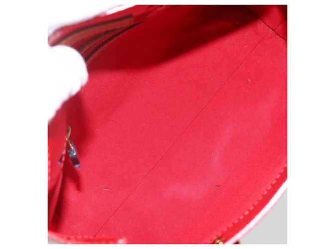 LOUIS VUITTON Bolso de Mano Monogram Vernis Reade PM Rojo M91088 Auth LV 170927 Roja - vista 15