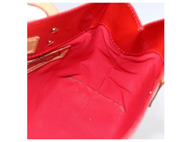 LOUIS VUITTON Bolso de Mano Monogram Vernis Reade PM Rojo M91088 Auth LV 170927 Roja - vista 16