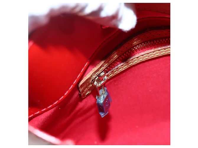 LOUIS VUITTON Bolso de Mano Monogram Vernis Reade PM Rojo M91088 Auth LV 170927 Roja - vista 18