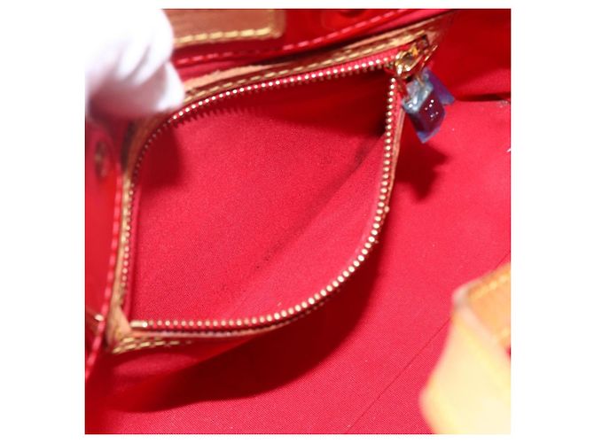LOUIS VUITTON Bolso de Mano Monogram Vernis Reade PM Rojo M91088 Auth LV 170927 Roja - vista 19