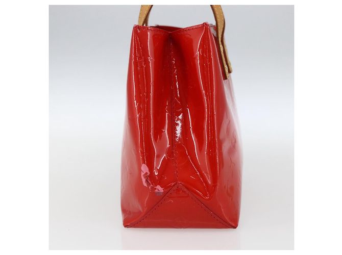 LOUIS VUITTON Bolso de Mano Monogram Vernis Reade PM Rojo M91088 Auth LV 170927 Roja - vista 4