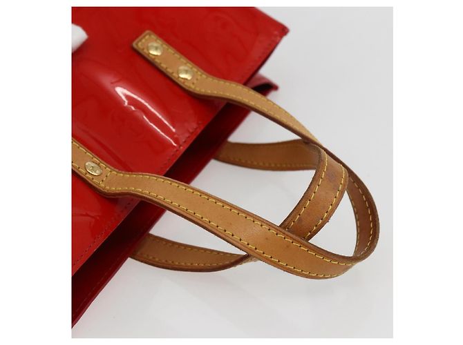 LOUIS VUITTON Bolso de Mano Monogram Vernis Reade PM Rojo M91088 Auth LV 170927 Roja - vista 7