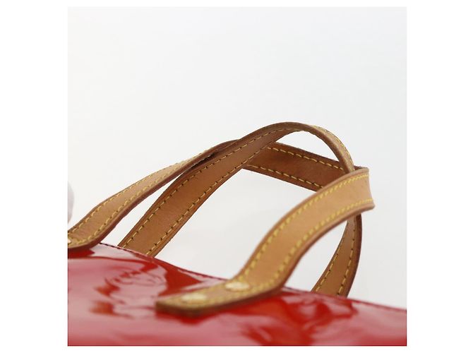 LOUIS VUITTON Bolso de Mano Monogram Vernis Reade PM Rojo M91088 Auth LV 170927 Roja - vista 8