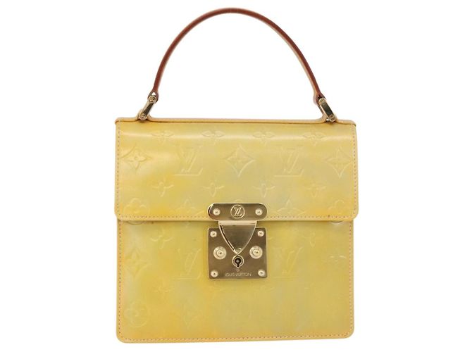 LOUIS VUITTON Borsa a mano Spring Street Monogram Vernis Grigio M91029 LV Auth gh1868 - vista 13