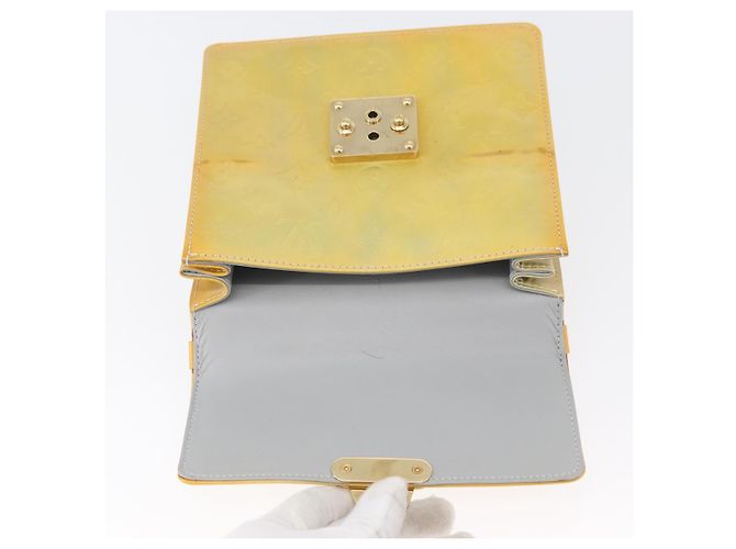 LOUIS VUITTON Borsa a mano Spring Street Monogram Vernis Grigio M91029 LV Auth gh1868 - vista 19