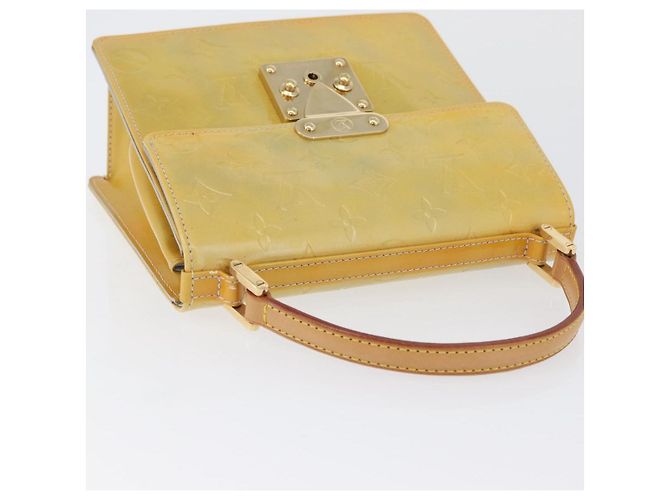 LOUIS VUITTON Borsa a mano Spring Street Monogram Vernis Grigio M91029 LV Auth gh1868 - vista 6