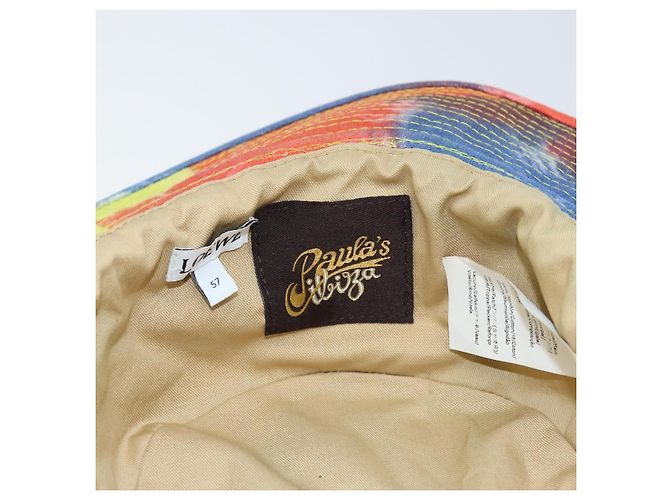 Cappello LOEWE in cotone Multicolore Auth AMZ141A - vista 16