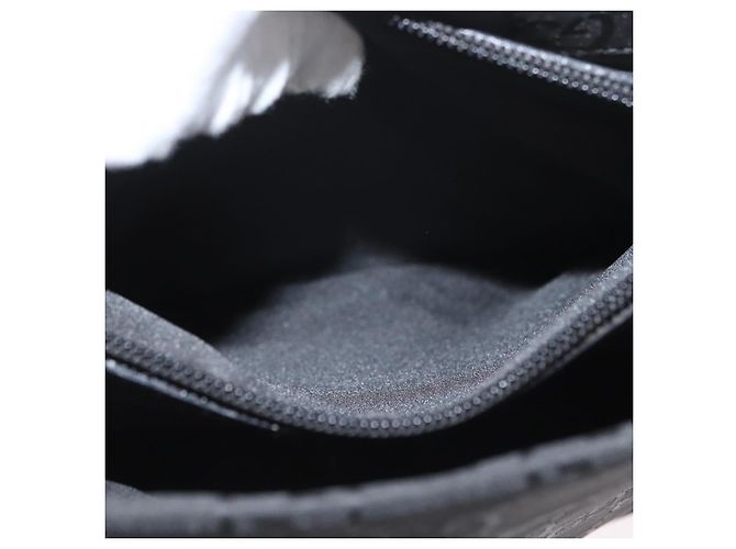 Bamboo GUCCI GG Canvas Bambus Handtasche Nylon Schwarz Silber 002 1010 Auth BSZ259 - Ansicht 24