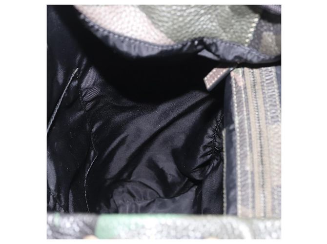 Mochila de couro caqui Valentino Auth bs33924 - vista 24