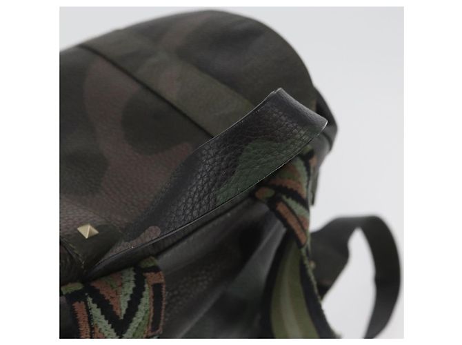 Mochila de couro caqui Valentino Auth bs33924 - vista 7