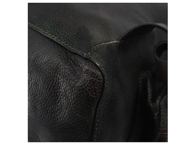 Mochila de couro caqui Valentino Auth bs33924 - vista 9