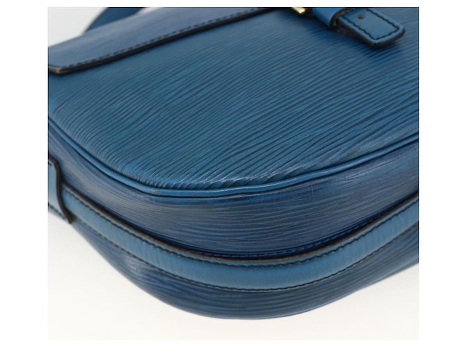 LOUIS VUITTON Borsa a Spalla Epi Jeune Fille MM Blu Toledo M52155 LV Auth AMZ361 - vista 15