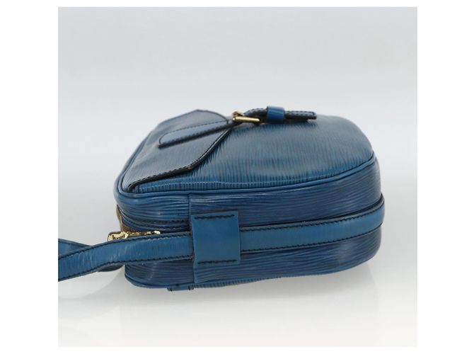 LOUIS VUITTON Borsa a Spalla Epi Jeune Fille MM Blu Toledo M52155 LV Auth AMZ361 - vista 3
