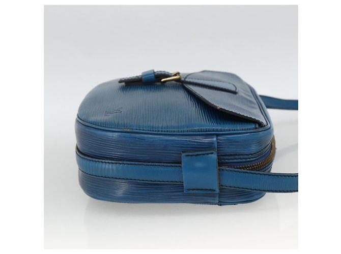 LOUIS VUITTON Borsa a Spalla Epi Jeune Fille MM Blu Toledo M52155 LV Auth AMZ361 - vista 4