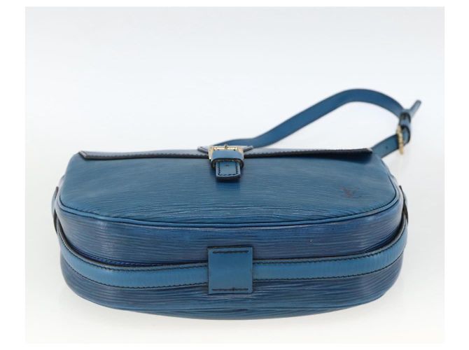 LOUIS VUITTON Borsa a Spalla Epi Jeune Fille MM Blu Toledo M52155 LV Auth AMZ361 - vista 5