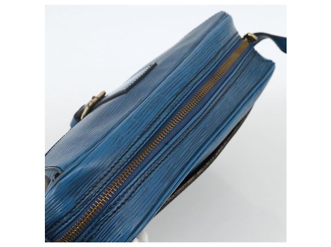 LOUIS VUITTON Borsa a Spalla Epi Jeune Fille MM Blu Toledo M52155 LV Auth AMZ361 - vista 6