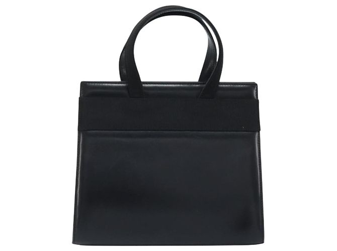 Borsa a mano Vala in pelle nera e oro di Salvatore Ferragamo Auth gh1933 Nero D'oro - vista 2