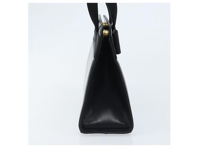 Borsa a mano Vala in pelle nera e oro di Salvatore Ferragamo Auth gh1933 Nero D'oro - vista 4