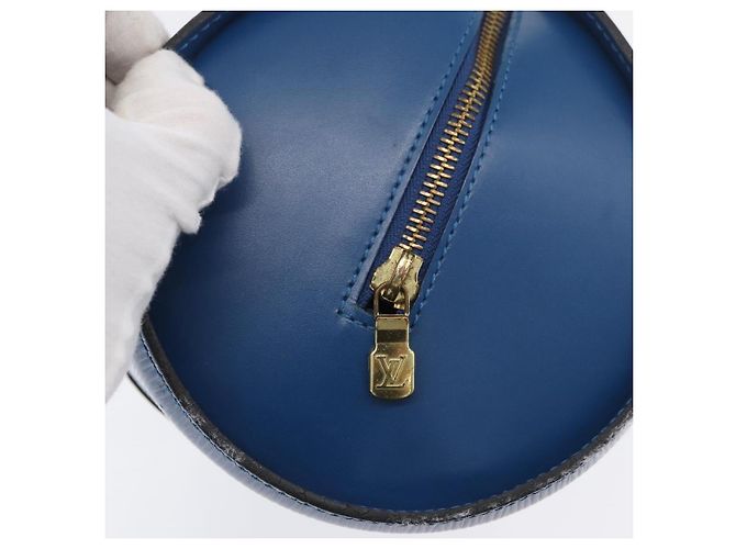 LOUIS VUITTON Borsa a Mano Epi Soufflot Blu M52225 LV Auth AMZ050A - vista 10