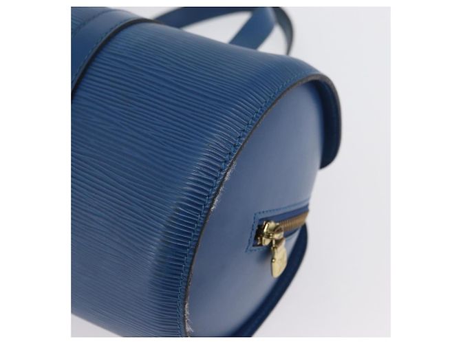 LOUIS VUITTON Borsa a Mano Epi Soufflot Blu M52225 LV Auth AMZ050A - vista 14