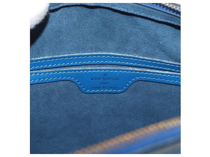 LOUIS VUITTON Borsa a Mano Epi Soufflot Blu M52225 LV Auth AMZ050A - vista 17