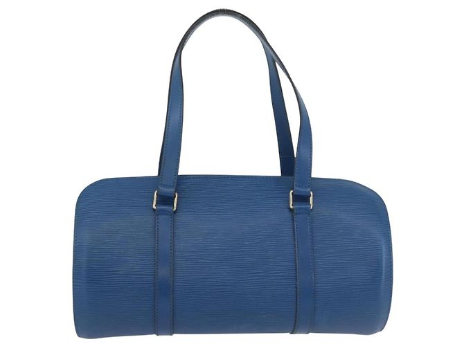 LOUIS VUITTON Borsa a Mano Epi Soufflot Blu M52225 LV Auth AMZ050A - vista 2