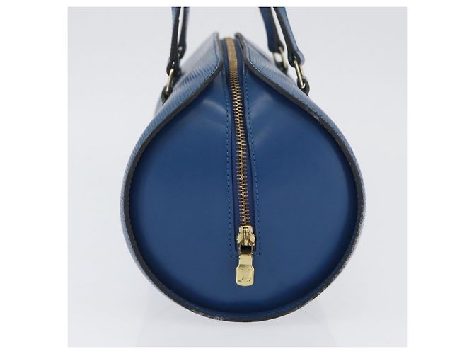 LOUIS VUITTON Borsa a Mano Epi Soufflot Blu M52225 LV Auth AMZ050A - vista 4