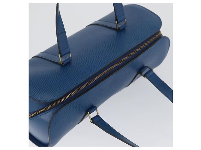 LOUIS VUITTON Borsa a Mano Epi Soufflot Blu M52225 LV Auth AMZ050A - vista 6