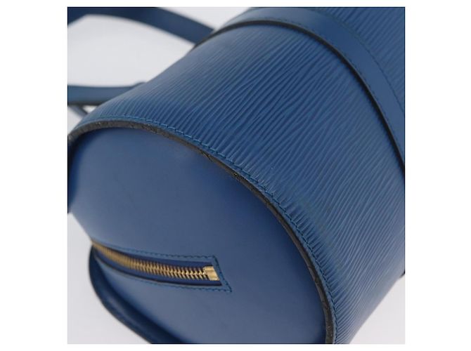 LOUIS VUITTON Borsa a Mano Epi Soufflot Blu M52225 LV Auth AMZ050A - vista 9