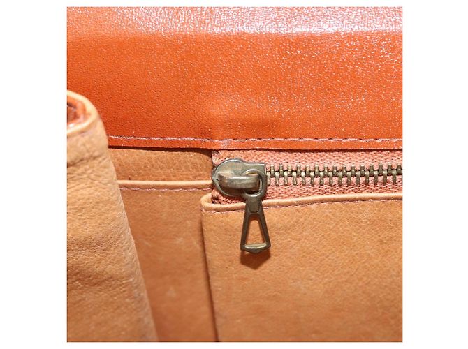 Borsa a Spalla MCM Vicetos Logogram in Pelle PVC Marrone Oro Auth gh1946 D'oro - vista 19