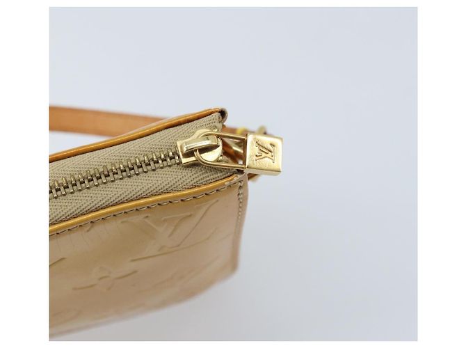 LOUIS VUITTON Bolsa Lexington Monogram Vernis Beige M91010 LV Auth gh1874 - vista 10