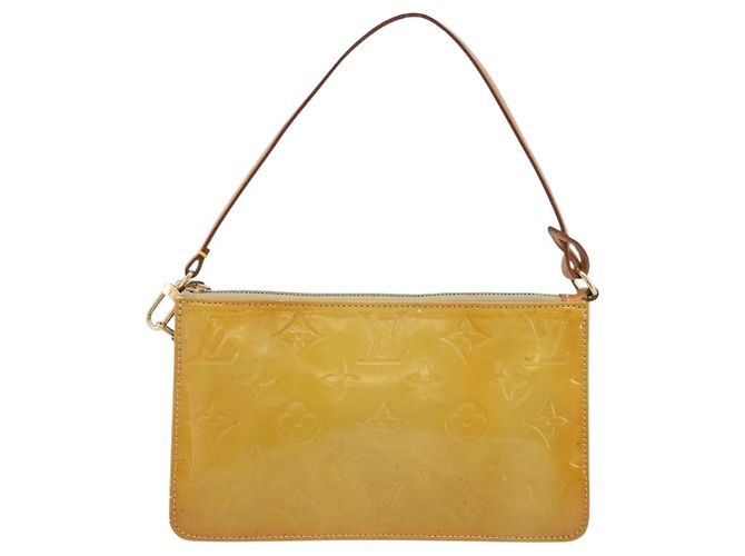 LOUIS VUITTON Bolsa Lexington Monogram Vernis Beige M91010 LV Auth gh1874 - vista 13