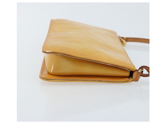 LOUIS VUITTON Bolsa Lexington Monogram Vernis Beige M91010 LV Auth gh1874 - vista 3