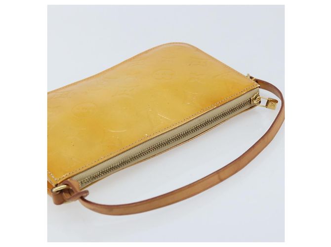 LOUIS VUITTON Bolsa Lexington Monogram Vernis Beige M91010 LV Auth gh1874 - vista 6