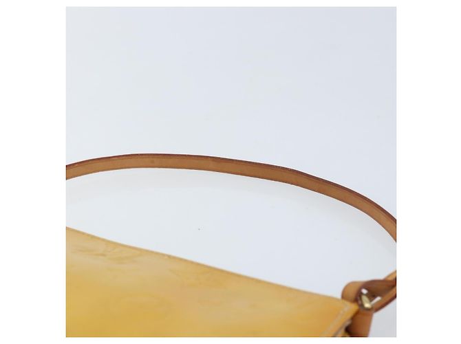 LOUIS VUITTON Bolsa Lexington Monogram Vernis Beige M91010 LV Auth gh1874 - vista 8