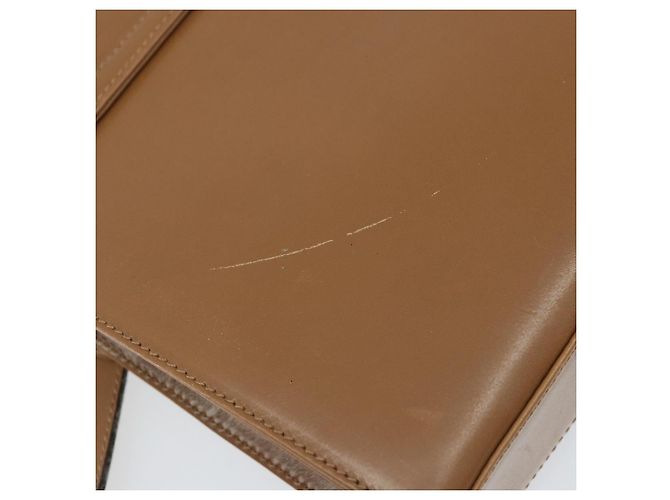 Borsa a Spalla Gancini in Pelle Marrone Oro Salvatore Ferragamo Auth gh1940 D'oro - vista 10